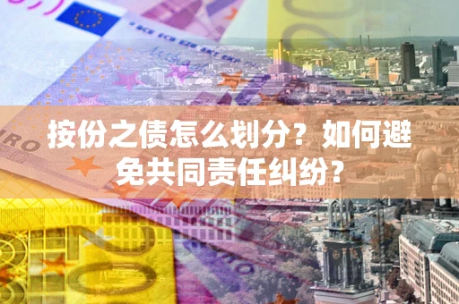 武汉按份之债怎么划分？如何避免共同责任纠纷？