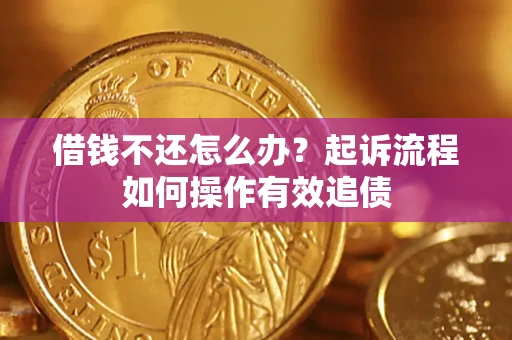 武汉借钱不还怎么办？起诉流程如何操作有效追债