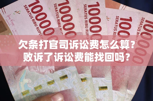武汉欠条打官司诉讼费怎么算？败诉了诉讼费能找回吗？