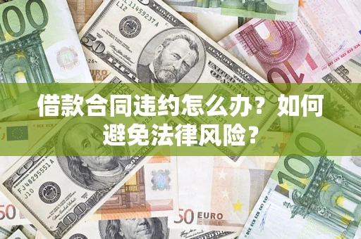 武汉借款合同违约怎么办？如何避免法律风险？
